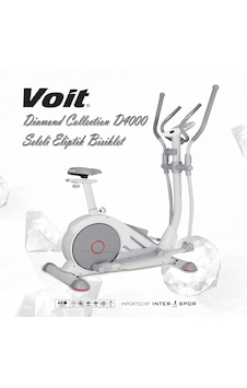 Voit D4000 Diamond Collection Seleli Eliptik Bisiklet 120 Kg Taşıma Kapasitesi İle 8 Kademe Direnç Mekanizması Beyaz Voit D4000 Diamond Collection Seleli Eliptik Bisiklet 120 Kg Taşıma Kapasitesi İle 8 Kademe Direnç Mekanizması Beyaz