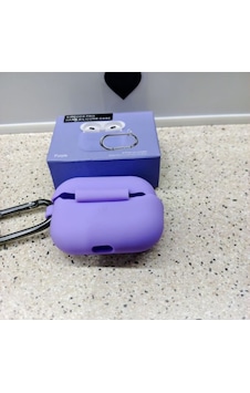 Silikon Apple Uyumlu AirPods Pro 1/2 Kılıf Modelleri Mor Silikon Apple Uyumlu AirPods Pro 1/2 Kılıf Modelleri Mor