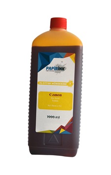 Papirink Canon Uyumlu Plotter Mürekkebi 1000 gr Dye Yellow Papirink Canon Uyumlu Plotter Mürekkebi 1000 gr Dye Yellow
