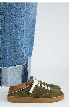 Manijero Krahe Barbella Kadın Hakiki Deri Bağcıklı Sabo Haki Sneakers Manijero Krahe Barbella Kadın Hakiki Deri Bağcıklı Sabo Haki Sneakers