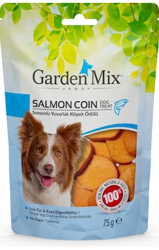 Garden - 82 - Mix Somonlu Yuvarlak Köpek Ödülü - Csmo-tex - 75 Gr