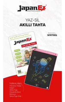 Japanex 8.5" Lcd Yaz Sil Dijital Çizim Ve Yazı Tahtası Çok Renkli