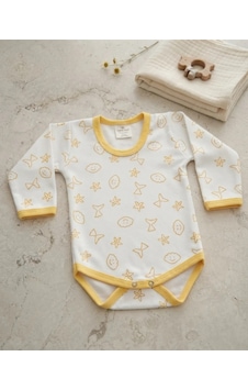 İrem Bebe Unisex Sarı Desenli Kışlık Bebek Badi Modeli İrem Bebe Unisex Sarı Desenli Kışlık Bebek Badi Modeli