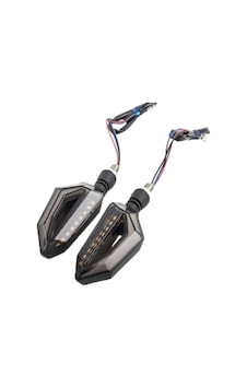 Motosiklet Led Kayar Sinyal Takımı Karbon Universal Motosiklet Led Kayar Sinyal Takımı Karbon Universal