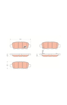 Nissan Qashqai X-trail Arka Fren Balatası 2006-2013 Nissan Qashqai X-trail Arka Fren Balatası 2006-2013