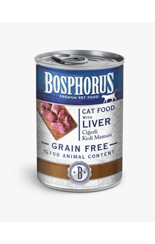 Bosphorus Tahılsız Ciğerli Konserve Yetişkin Kedi Maması 415 G Bosphorus Tahılsız Ciğerli Konserve Yetişkin Kedi Maması 415 G
