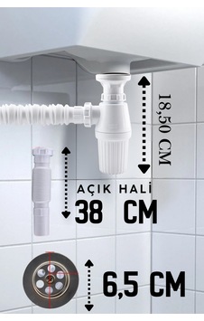 2 Ad Körüklü Lavabo Sifonu Taslı Sökülebilir Mutfak Banyo Gider Borusu 38 Cm Pis Su Tahliye Hortumu 2 Ad Körüklü Lavabo Sifonu Taslı Sökülebilir Mutfak Banyo Gider Borusu 38 Cm Pis Su Tahliye Hortumu