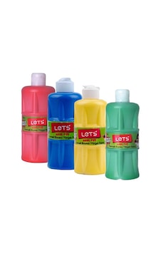 Lets Parmak Boyası 500ml 4lü Set 2 Çok Renkli Lets Parmak Boyası 500ml 4lü Set 2 Çok Renkli