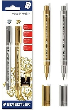 Staedtler Metallic Marker 1-2 Mm Metalik Kalem Seti 2Li 8323-S Bk2 Staedtler Metallic Marker 1-2 Mm Metalik Kalem Seti 2Li 8323-S Bk2