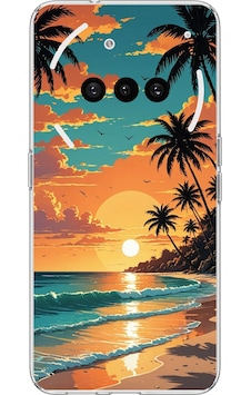 Nothing Phone 3a Uyumlu Tropikal Sahil Ve Gün Batımı Baskılı Silikon Kılıf Renkli Nothing Phone 3a Uyumlu Tropikal Sahil Ve Gün Batımı Baskılı Silikon Kılıf Renkli