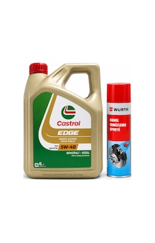 Castrol Edge DPF Motor Yağı 5W-40 4 L + Würth Balata Spreyi 500 ML Castrol Edge DPF Motor Yağı 5W-40 4 L + Würth Balata Spreyi 500 ML