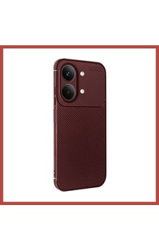Erdo Ticaret Vivo Y05 Auto Focus Karbon Kapak - Bordo Erdotıca