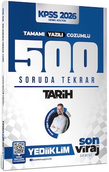 Yediiklim 2026 Kpss Ags Son Viraj Serisi Tarih Tamamı Yazılı Çözümlü 500 Soruda Genel Tekrar Kampı