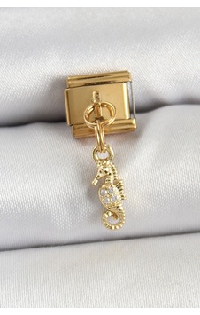 316l Çelik Sallantılı Zirkon Taşlı Çiçek Model Gold Renk Nomination Charm Altın 316l Çelik Sallantılı Zirkon Taşlı Çiçek Model Gold Renk Nomination Charm Altın