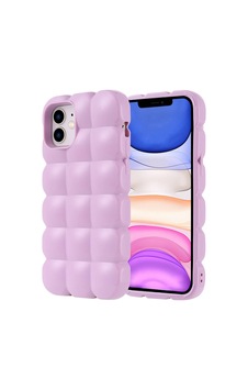 Apple Uyumlu iPhone 12 Kılıf Parlak Esnek Silikon Zore Dom Dom Kapak Lila Apple Uyumlu iPhone 12 Kılıf Parlak Esnek Silikon Zore Dom Dom Kapak Lila