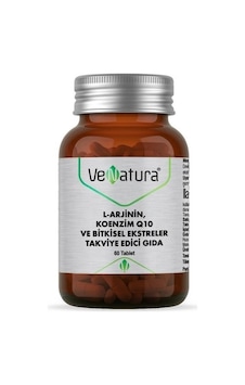Venatura L-Arjinin, Koenzim Q10 ve Bitkisel Ekstreler Takviye Edici Gıda 60 Tablet Venatura L-Arjinin, Koenzim Q10 ve Bitkisel Ekstreler Takviye Edici Gıda 60 Tablet