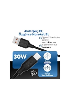 Usb To Type-c İle Uyumlu İphone Ve İle Uyumlu Hızlı Şarj Ve Data Kablosu 100 Cm Siyah Usb To Type-c İle Uyumlu İphone Ve İle Uyumlu Hızlı Şarj Ve Data Kablosu 100 Cm Siyah