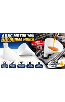 Araç Motor Yağı Doldurma Hunisi Geniş Ağızlı Sıçrama Önleyici Pratik Yağ Dolum Aparatı Araç Motor Yağı Doldurma Hunisi Geniş Ağızlı Sıçrama Önleyici Pratik Yağ Dolum Aparatı