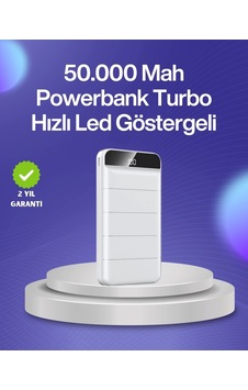 4 Cihazı Aynı Anda Şarj Edebilen Güçlü Powerbank 50000 Mah Çok Renkli 4 Cihazı Aynı Anda Şarj Edebilen Güçlü Powerbank 50000 Mah Çok Renkli