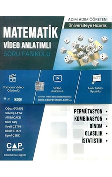 Matematik Permütasyon Kombinasyon Binom Olasılık İstatistik Konu Anlatımlı Soru Bankası - Çap Yayınları Matematik Permütasyon Kombinasyon Binom Olasılık İstatistik Konu Anlatımlı Soru Bankası - Çap Yayınları