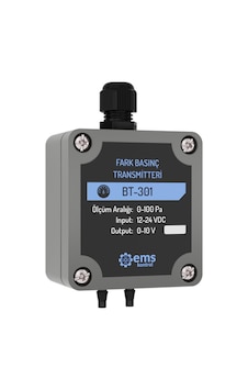 Ems Bt-302-0.25 ,24vdc 0..250pa 0..10v Fark Basınç Sensör Ems Bt-302-0.25 ,24vdc 0..250pa 0..10v Fark Basınç Sensör