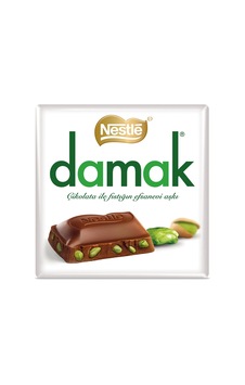 5 Adet Nestle Damak Antep Fıstıklı Sütlü Kare Çikolata 60 G