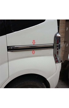 M-best Oto Fiat Fiorino 2008 Ve Üzeri Sürgülü Kapı Çıtası 4 Prç Krom