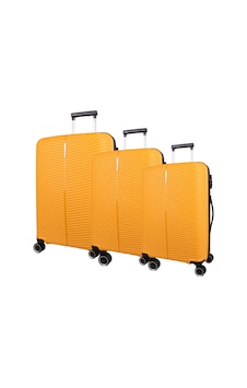 Bagacar Ultra Light Kırılmaz Silikon 3 Lü Valiz Seti Sarı