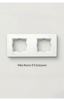 Viko Karre 2'li Çerçeve Beyaz 90960201 Viko Karre 2'li Çerçeve Beyaz 90960201