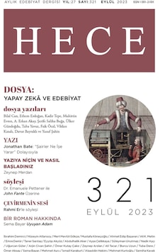 Hece 321.sayı Eylül 2023 Hece 321.sayı Eylül 2023