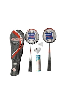 Bs5500 4 Adet Badminton Raketi+Çantası+9 Adet Badminton Topu