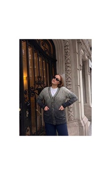 Onno Style Women Klasik Karyağdı Desen Düğmeli Ceket Lacivert Onno Style Women Klasik Karyağdı Desen Düğmeli Ceket Lacivert