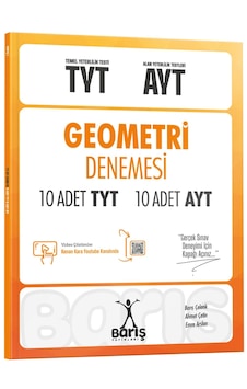 Barış Yayınları TYT-AYT Geometri Denemesi 10 Adet TYT 10 Adet AYT Barış Yayınları TYT-AYT Geometri Denemesi 10 Adet TYT 10 Adet AYT