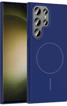 Galaxy Uyumlu S23 Ultra Kılıf M-safe Şarj Özellikli Zore Ruby Sert Kapak