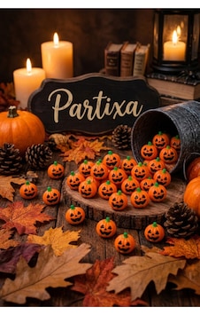 20'li Halloween Mini Balkabağı Figürü - Ev Ve Parti Dekorasyonu Cadılar Bayramı Süsü Çok Renkli