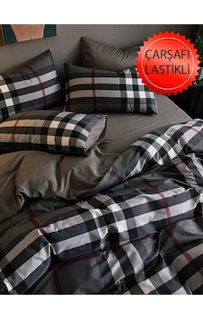 Mulberry Lastikli Çarşaflı Tek Kişilik Nevresim Takımı