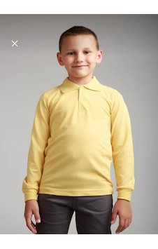 Dıgıl Kids Çocuk Polo Yaka Okul Tişörtü Uzun Kol Sarı Dıgıl Kids Çocuk Polo Yaka Okul Tişörtü Uzun Kol Sarı