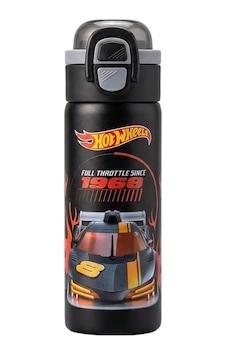 Hot Wheels Çift Fonksiyon Kapaklı Çelik Matara 600ml 3821 Çok Renkli