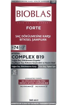 Bioblas Forte Saç Dökülmesine Karşı Şampuan 360 ML Bioblas Forte Saç Dökülmesine Karşı Şampuan 360 ML