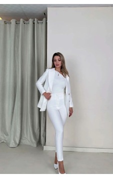 Rabia Çelik Kadın Beyaz Extra Yüksek Bel Dar Paça Pantolon Beyaz Beyaz Rabia Çelik Kadın Beyaz Extra Yüksek Bel Dar Paça Pantolon Beyaz Beyaz