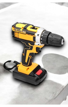 Çift - 910 - Batlı Metal Dişli Darbeli Şarjlı Matkap Seti 24w Güç Ve 24 - Csmo-tex - Parça Aksesuar