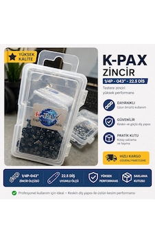 K-pax 1/4p - 043'' 22.5 Diş Şarjlı Testere Zinciri K-pax 1/4p - 043'' 22.5 Diş Şarjlı Testere Zinciri