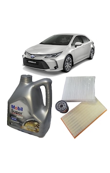 2019-2022 Toyota Corolla 1.2 1.5 1.6 Vvti Benzinli Modeller İçin Yağ Bakım Seti Mobil 5w 30 3'lü filtre seti+motor yağı 2019-2022 Toyota Corolla 1.2 1.5 1.6 Vvti Benzinli Modeller İçin Yağ Bakım Seti Mobil 5w 30 3'lü filtre seti+motor yağı