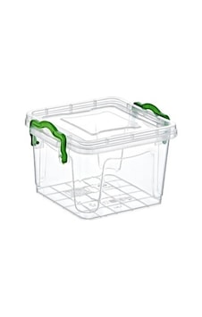 Tiny Box Kare Saklama Kutusu 0.3 Litre Şeffaf Tiny Box Kare Saklama Kutusu 0.3 Litre Şeffaf