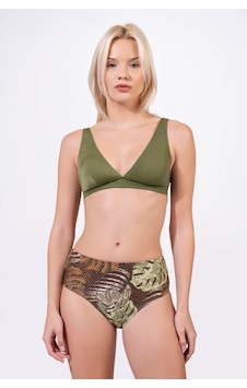Endeep Kadın Desenli Özel Lurex Kumaş Yüksek Bel Toparlayıcı Bikini Takımı Yeşil Endeep Kadın Desenli Özel Lurex Kumaş Yüksek Bel Toparlayıcı Bikini Takımı Yeşil