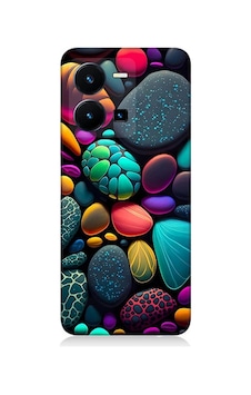 Vivo Y22s Uyumlu Silikon Kılıf Artx Kırmızı Doğa Taşlar Vivo Y22s Uyumlu Silikon Kılıf Artx Kırmızı Doğa Taşlar