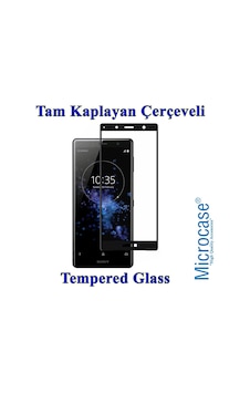 Sony Xperia Xz2 Compact Tam Kaplayan Çerçeveli Tempered Ekran Kor Sony Xperia Xz2 Compact Tam Kaplayan Çerçeveli Tempered Ekran Kor