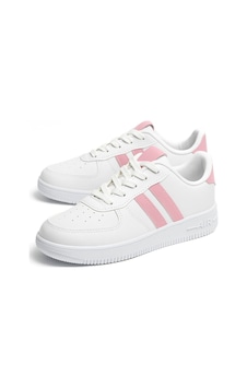 Günlük Unisex Spor Ayakkabı Bağcıklı Dikiş Detaylı Hafif Kalın Yüksek Taban Sneaker 4005 Beyaz - Pembe Günlük Unisex Spor Ayakkabı Bağcıklı Dikiş Detaylı Hafif Kalın Yüksek Taban Sneaker 4005 Beyaz - Pembe