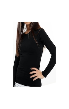 Tutku Elit Kadın Termal Uzun Kollu Fanila, Body, T-Shirt, Atlet Siyah