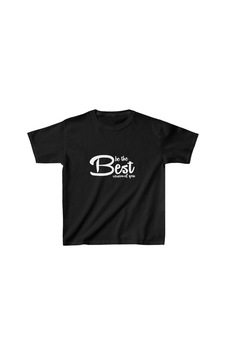 Barlashive Unisex Çocuk Baskılı T-shirt - Siyah Çok Renkli Barlashive Unisex Çocuk Baskılı T-shirt - Siyah Çok Renkli